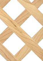 Holzmuster: Massivholz-Ziergitter, flächenbündig