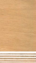 Holzmuster: Combisperrholz Buche/Pappel