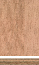 Holzmuster: Bau-Furniersperrholz, schwer entflammbar B1