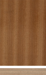 Holzmuster: Wasserfest verleimtes Okume-Sperrholz