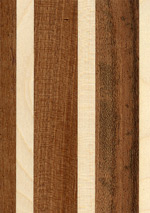 Holzmuster: Leimholzplatte mit unterschiedlichen Holzarten