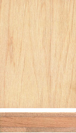 Holzmuster: Erle 3-Schichtplatte