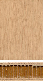 Holzmuster: Leichte Verbundplatte mit Wabenkern