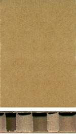 Holzmuster: Papierwabenplatte