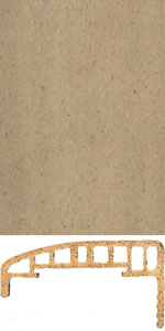 Holzmuster: Extrudierter Werkstoff auf Holzbasis